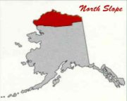 Alaska with North Slope red