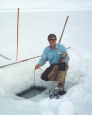 Jim checking water