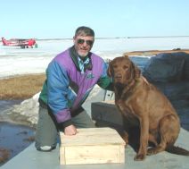 Jim with his dog Toby